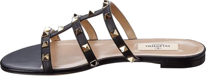Valentino Rockstud Caged Leather Sandal - Image 2