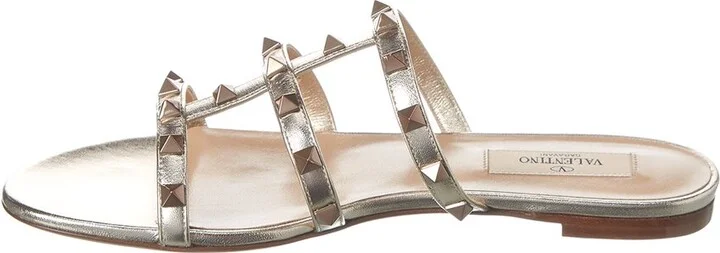 Valentino Rockstud Caged Leather Sandal - Image 2