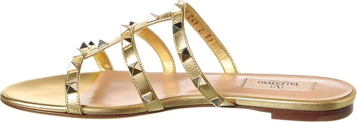 Valentino Rockstud Caged Leather Sandal - Image 2