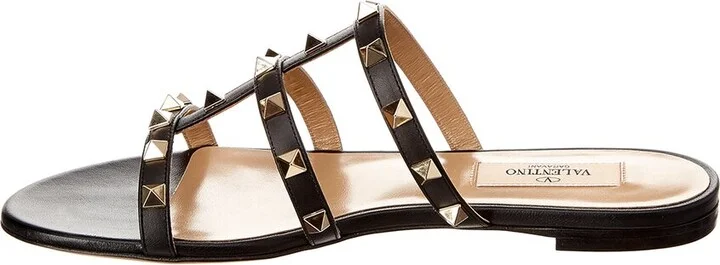 Valentino Rockstud Caged Leather Sandal - Image 2