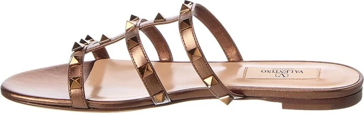Valentino Rockstud Caged Leather Sandal - Image 2
