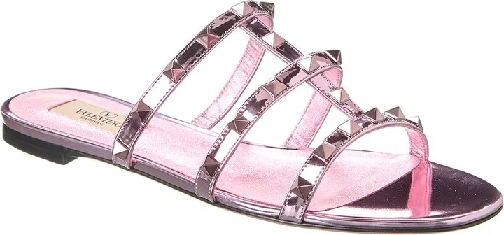 Valentino Rockstud Caged Leather Sandal