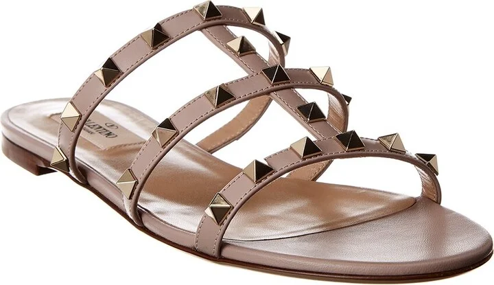 Valentino Rockstud Caged Leather Sandal