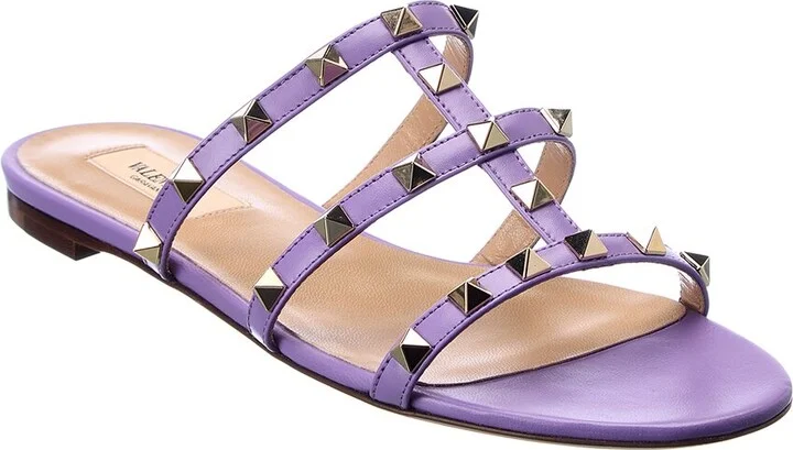 Valentino Rockstud Caged Leather Sandal