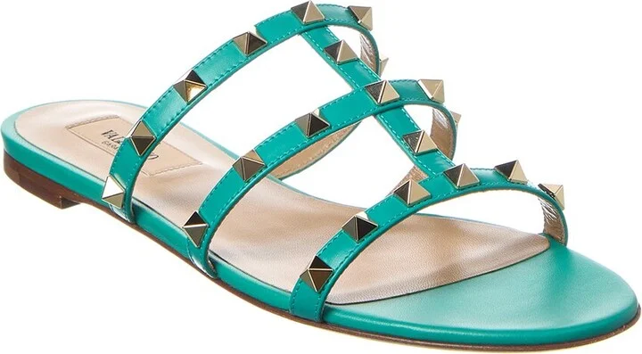 Valentino Rockstud Caged Leather Sandal