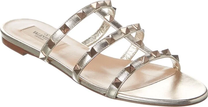 Valentino Rockstud Caged Leather Sandal