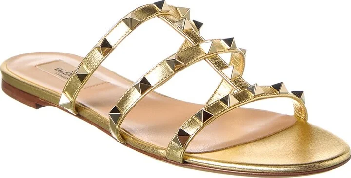 Valentino Rockstud Caged Leather Sandal