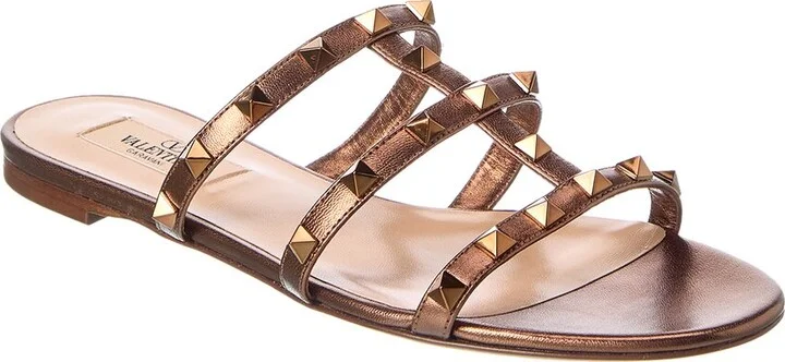Valentino Rockstud Caged Leather Sandal