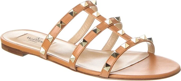 Valentino Rockstud Caged Leather Sandal