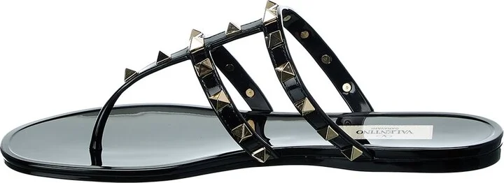 Valentino Rockstud Caged Rubber Sandal - Image 2