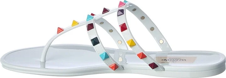 Valentino Rockstud Caged Rubber Sandal - Image 2