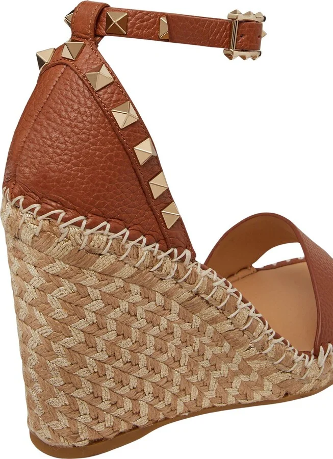 Valentino Rockstud Espadrille Wedge Sandal - Image 3