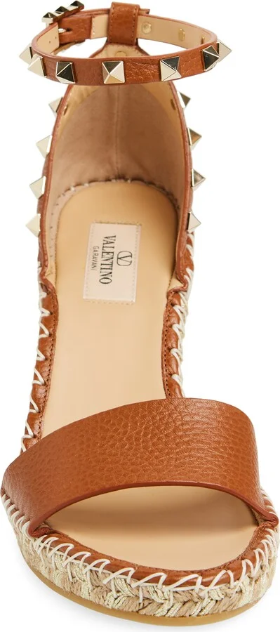 Valentino Rockstud Espadrille Wedge Sandal - Image 5