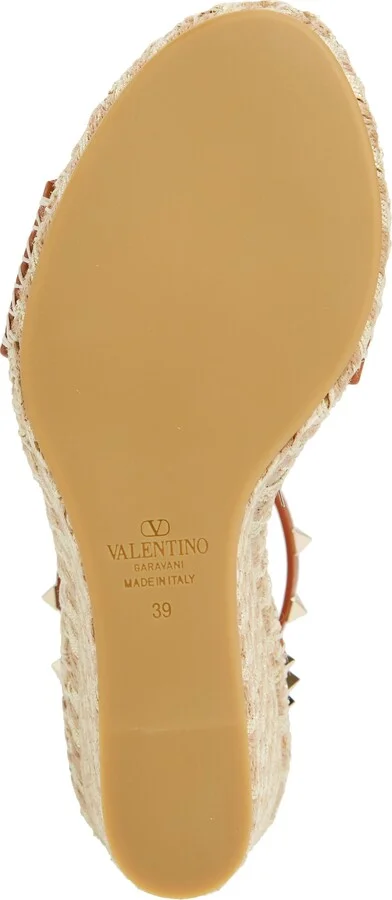 Valentino Rockstud Espadrille Wedge Sandal - Image 7