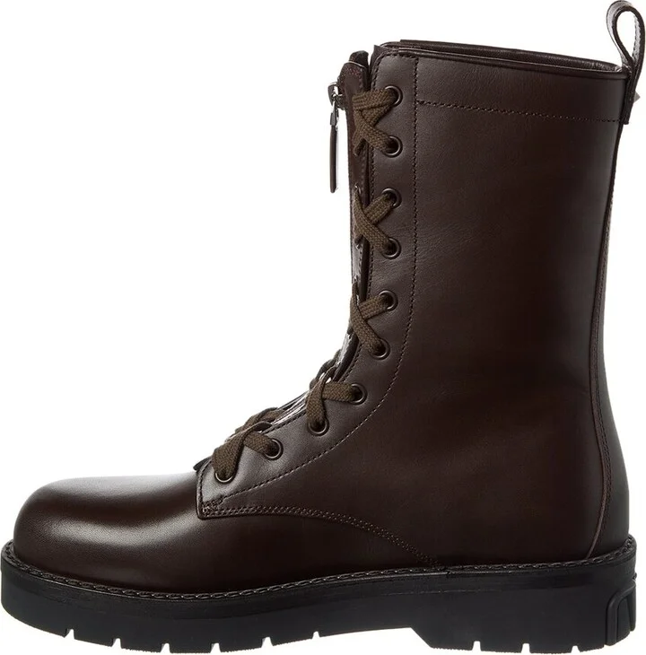 Valentino Rockstud Leather Combat Boot - Image 2