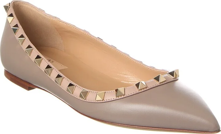 Valentino Rockstud Leather Flat