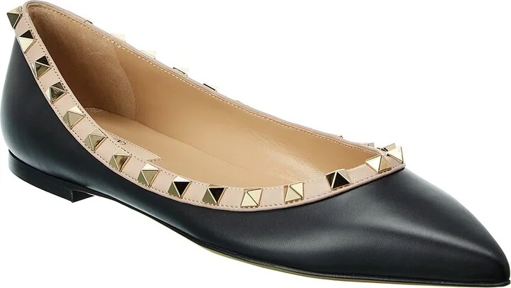 Valentino Rockstud Leather Flat