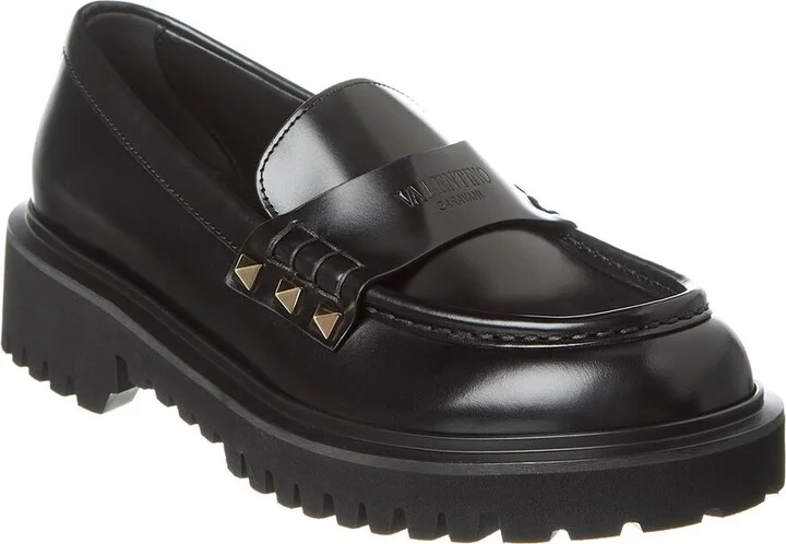 Valentino Rockstud Leather Loafer
