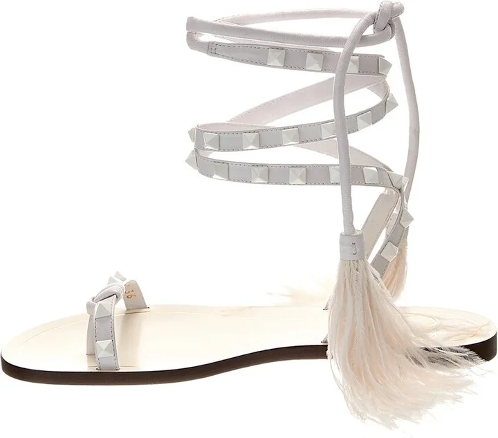 Valentino Rockstud Leather Sandal - Image 2