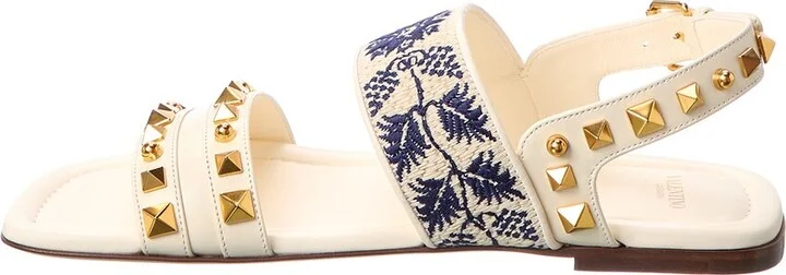 Valentino Rockstud Leather Sandal - Image 2