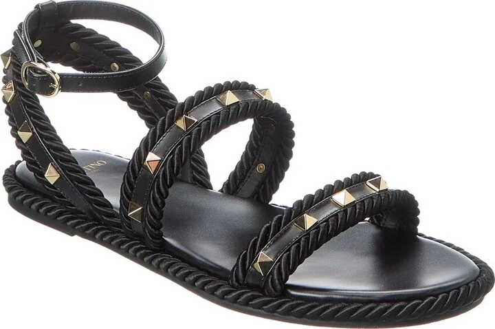 Valentino Rockstud Leather Sandal