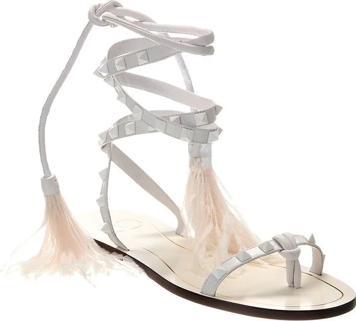 Valentino Rockstud Leather Sandal