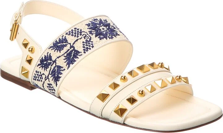 Valentino Rockstud Leather Sandal