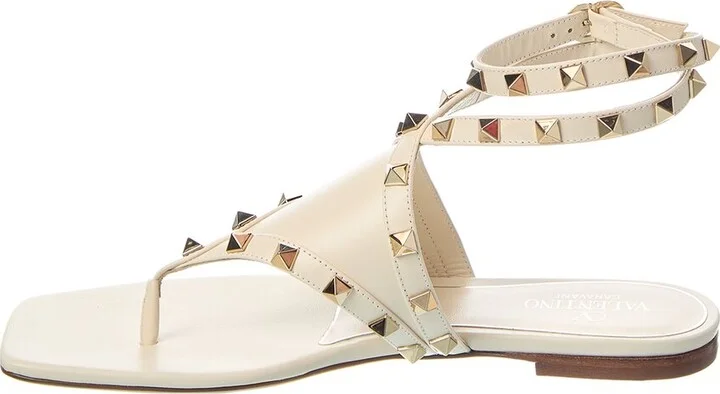 Valentino Rockstud Leather Thong Sandal - Image 2