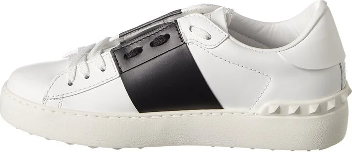 Valentino Rockstud Open Leather Sneaker - Image 2
