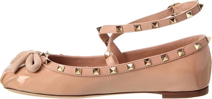 Valentino Rockstud Patent Ballerina Flat - Image 2