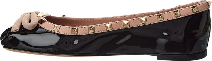 Valentino Rockstud Patent Ballerina Flat - Image 2