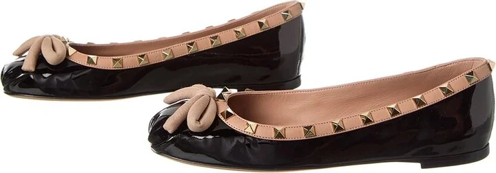 Valentino Rockstud Patent Ballerina Flat (Authentic Pre-Loved) - Image 2