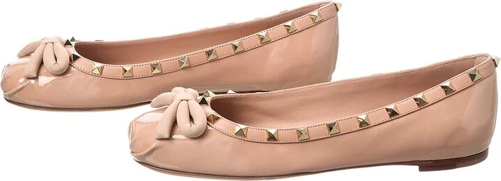 Valentino Rockstud Patent Ballerina Flat (Authentic Pre-Loved) - Image 2