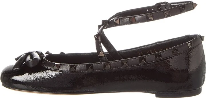Valentino Rockstud Patent Ballet Flat - Image 2