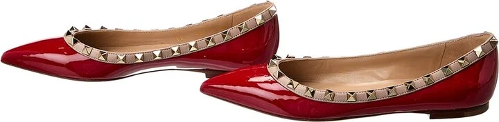Valentino Rockstud Patent Flat (Authentic Pre-Loved) - Image 2