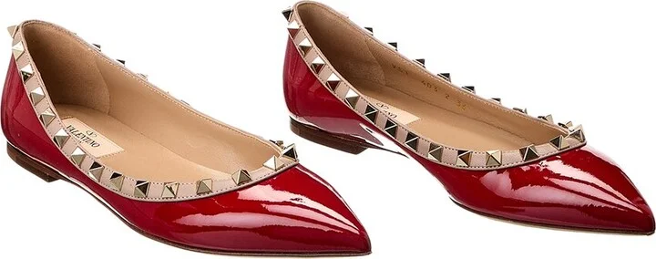 Valentino Rockstud Patent Flat (Authentic Pre-Loved)