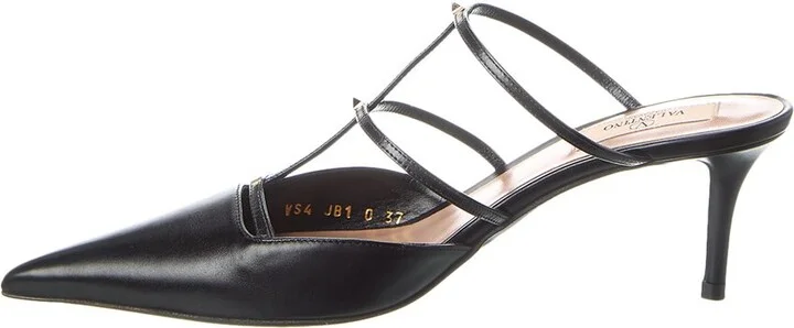 Valentino Rockstud Wispy 50 Leather Mule - Image 2