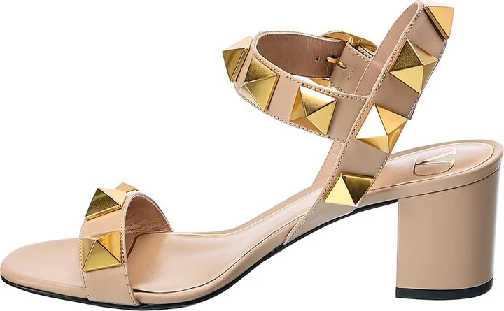 Valentino Roman Stud 60 Leather Sandal - Image 2