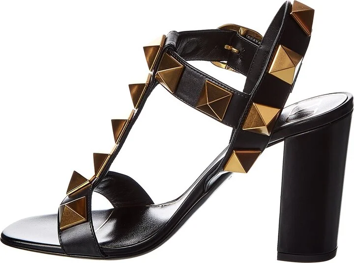 Valentino Roman Stud 90 Leather Sandal - Image 2