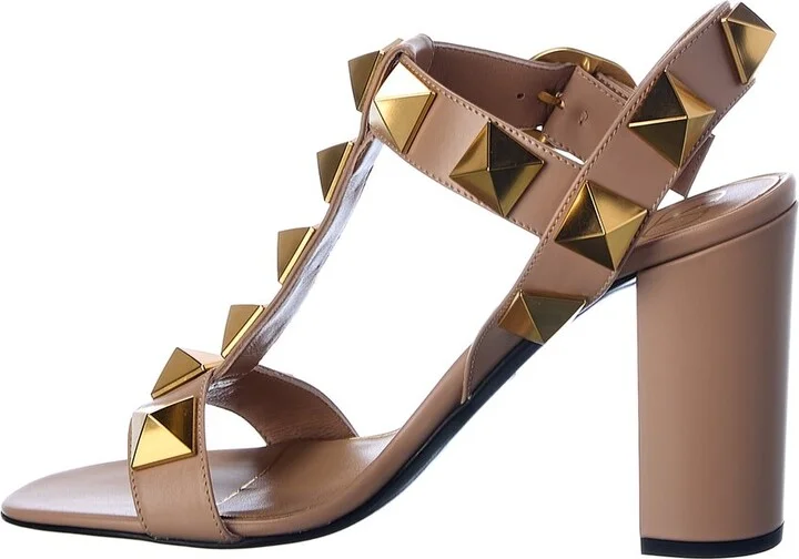 Valentino Roman Stud 90 Leather Sandal - Image 2