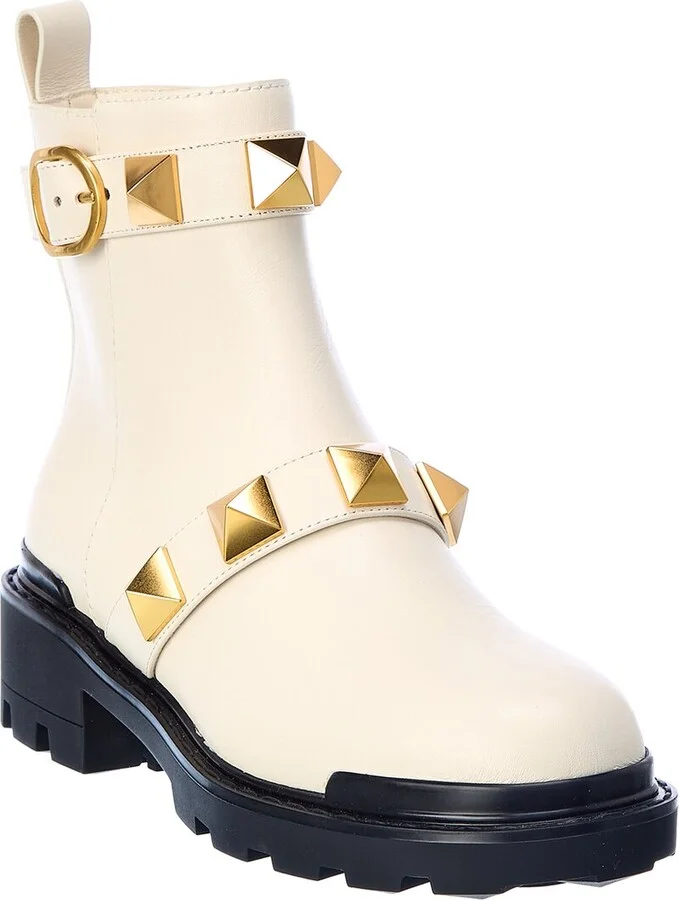 Valentino Roman Stud Leather Boot