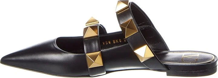 Valentino Roman Stud Leather Flat - Image 2