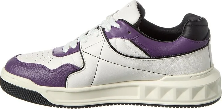 Valentino Roman Stud Leather Sneaker - Image 2