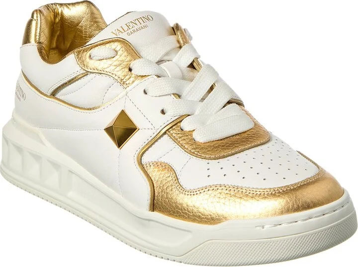 Valentino Roman Stud Leather Sneaker