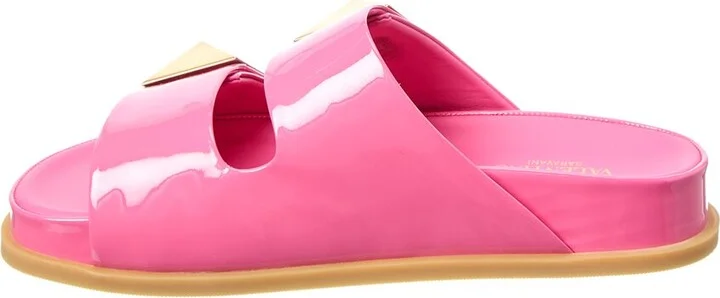Valentino Roman Stud Patent Slide - Image 2