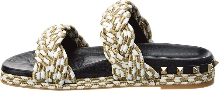 Valentino Rope & Leather Sandal - Image 2