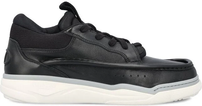 Valentino Runboot Round Toe Lace-Up Sneakers