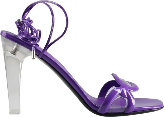 Valentino Square Toe Ankle Strap Sandals
