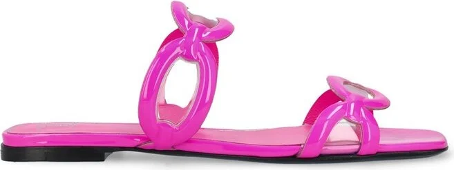 Valentino Square Toe Slip-On Slides