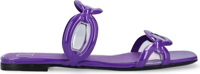 Valentino Square Toe Slip-On Slides